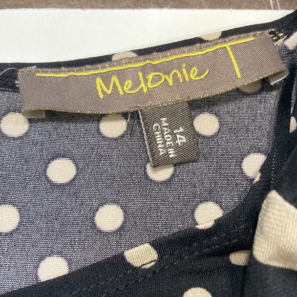 Melonie Polka-Dot Dress with Three-Quarter Sleeves - Picture 2 of 3